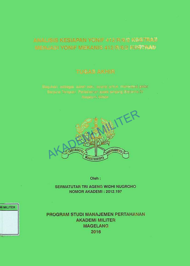 HUBUNGAN CITRA DIRI DENGAN KEPERCAYAAN DIRI PADA ANGGOTA KODIM 0705/MAGELANG
